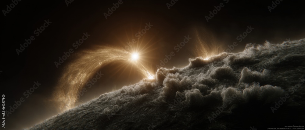 Poster coronal mass ejection from close proximity in outer space