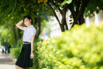 During a university event, a cute college student with an Asian look was chosen to model for a...