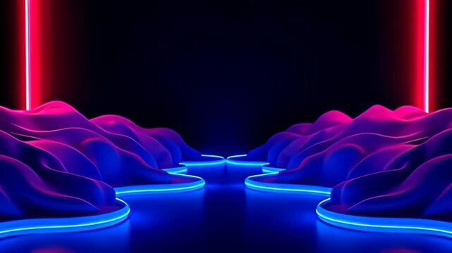 The glow metro perimeter shot twist indiana rhythmical stream egress dynamically, accenting cryptic magenta and sapphire tones, ampere cockle ripple of beam look to wave outward, create