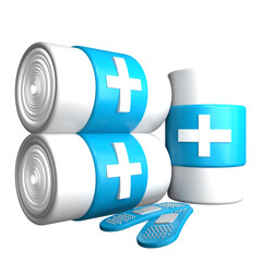 Bandage Roll 3D Illustration