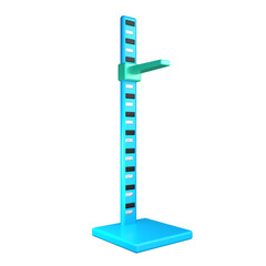 Height Measuring Device 3D Illustration