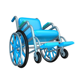 Wheelchair 3D Illustration