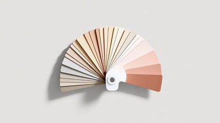 Neutral Color Palette Swatch Fan: Beige Cream Rose Shades