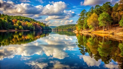 Muddy Water Reflections on Broken Bow Lake