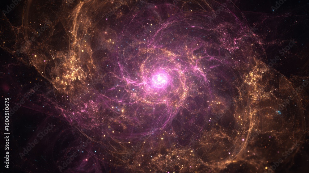 Poster exploding stellar dust forms a dynamic nebula in deep space, revealing cosmic colors, textures and d