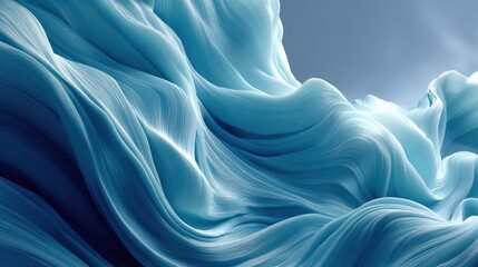 Obraz premium Abstract blue water flow with gentle patterns, minimalist calm design