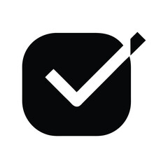 Confirmed: A Square Check Mark Icon