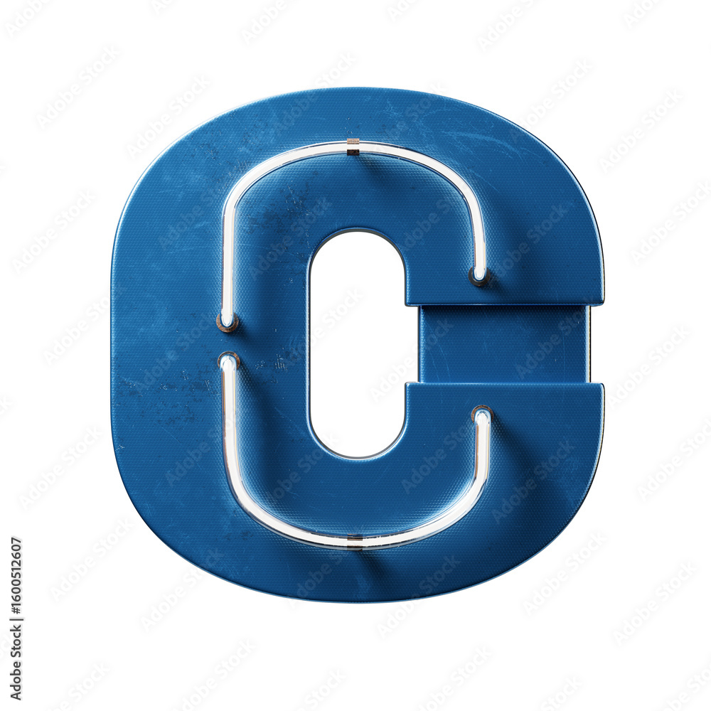 Poster bright neon font with fluorescent tubes.metallic futuristic cyberpunk alphabet. 3d rendering isolate
