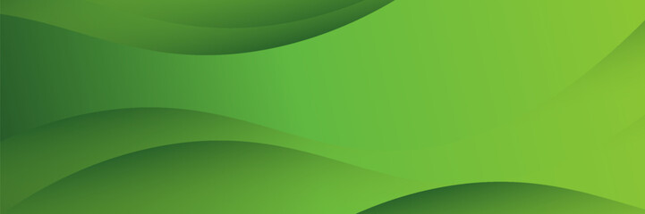 Abstract green wavy background gradient.