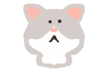 ネコの可愛い手描きアイコン