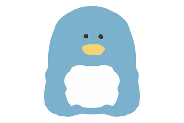 ペンギンの可愛い手描きアイコン