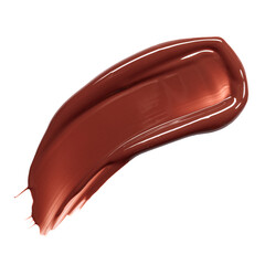 caramel brown glossy lipstick smear, cosmetics beauty product texture, liquid blush, lipstick,...