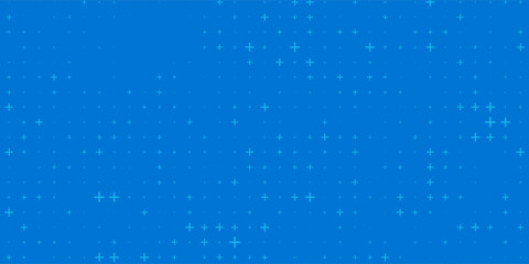 Obraz premium Blue Mathematical Plus Symbols Pattern. Math Design Elements Background. Medical Tech Background.