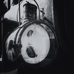 STEAM LOCOMOTIVE - Historic narrow gauge railway vehicle