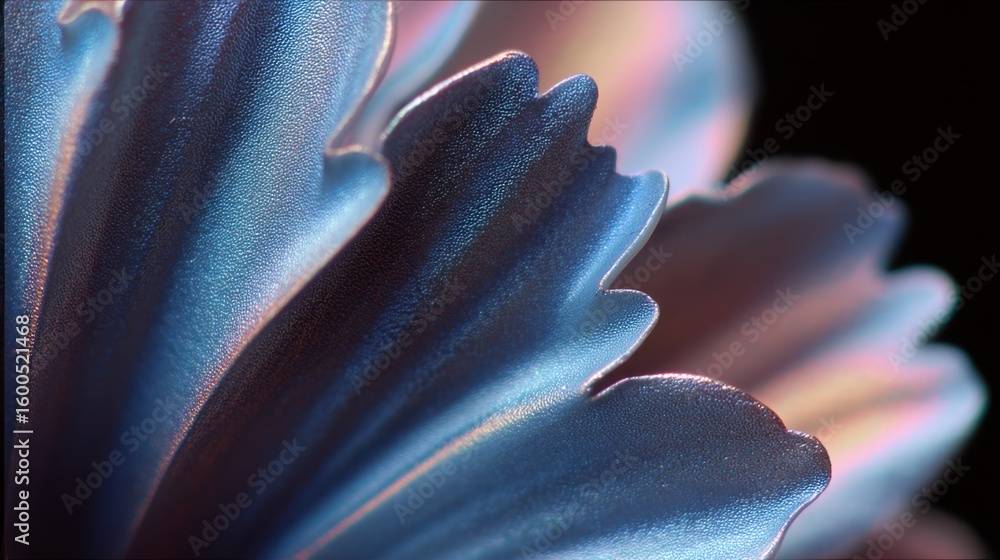 Poster light reveals the glossy finish of flower petals, creating a beautiful contrast with the matte backg