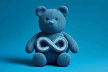 Teddy paired with the Infinity symbol is a symbol of Autism awareness and a promoter of Neurodiversity awareness and acceptance
