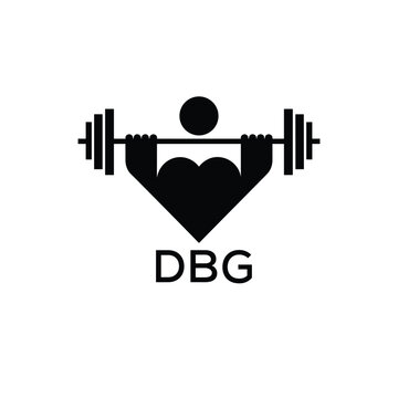 Classic Shield Logo with Stars and DBG Letters &ndash; Premium Badge or Security Brand Identity. DBG Letter Logo.
