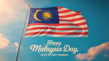 Happy Malaysia Day Background Celebration Design