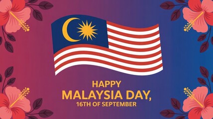 Happy Malaysia Day Background Celebration Design