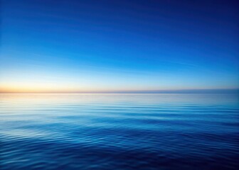 Fototapeta premium Soft blue horizon with a transition from deep navy at top to sky blue at bottom