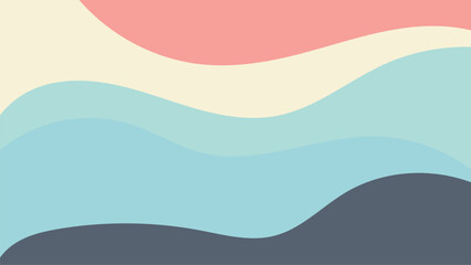 abstract colorful layered waves background vector design