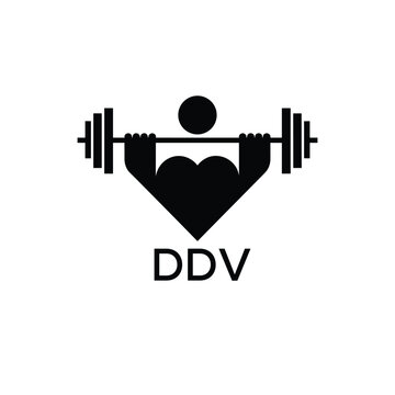 Classic Shield Logo with Stars and DDV Letters &ndash; Premium Badge or Security Brand Identity. DDV Letter Logo.
