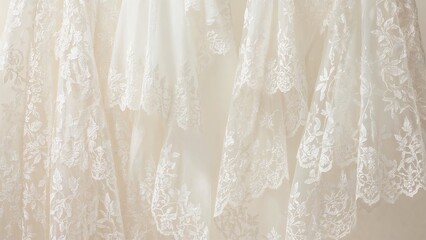 Obraz premium Selection of Premium Lace Wedding Veils