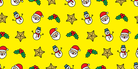 Seamless Pattern of Colorful and Cute Christmas Icons Background Design.
カラフルでかわいいクリスマスアイコンのシームレスパターン・背景素材