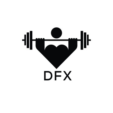 Classic Shield Logo with Stars and DFX Letters &ndash; Premium Badge or Security Brand Identity. DFX Letter Logo.
