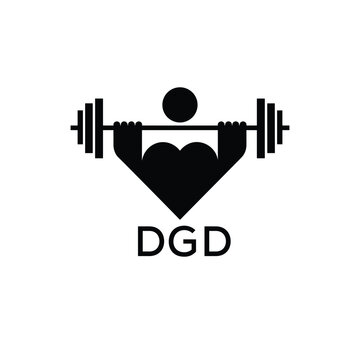 Classic Shield Logo with Stars and DGD Letters &ndash; Premium Badge or Security Brand Identity. DGD Letter Logo.
