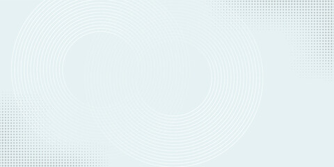 White abstract background. Modern circle lines pattern. Futuristic concept. Minimal geometric design.