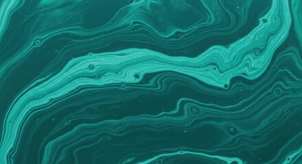 Fototapeta premium Photo of the swirling green abstract marble texture creates a calming and organic background