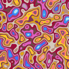 COLORFUL TEMPLATE ABSTRACT PAPER CUT PATTERN DESIGN FLAT COLOR FOR WALLPAPER DARK BACKGROUND ELEMENT VECTOR 