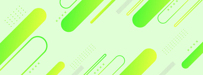 Clean geometric background with elongated shapes in fresh green, perfect for eco-friendly themes, banners, and social media graphics.