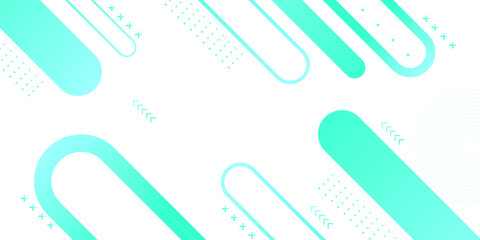 Minimal background with rounded diagonal shapes in green and cyan tones, ideal for technology themes, web templates, and prints.