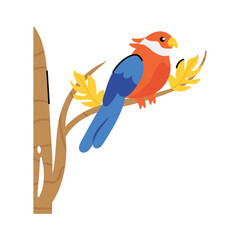 Parrot vector sticker EPS 10 file