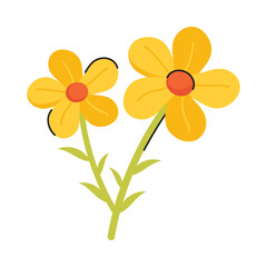 Daisy vector sticker EPS 10 file