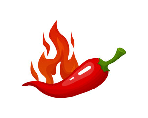 Pepper Spicy chili pepper level scale icon, label. Traditional Mexican, Chinese, asian spicy levels. mild, spicy, hot. Chili pepper red outline icon