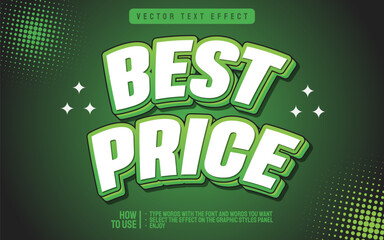 EDITABLE BEST PRICE SALE TEXT EFFECT