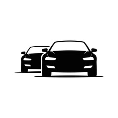 Obraz premium Car Racing Action, Vehicles in Motion, Urban Environment, Illustration, Dynamic Scene