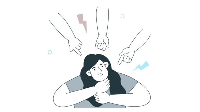 Fear of Criticism 2D Flat Animation 