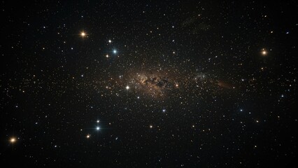 Obraz premium Stars and planets suspended in the vast emptiness of the cosmos, image developed with assistance from a space organization.