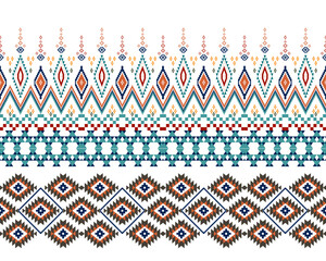 abstract Traditional geometric ethnic fabric pattern ornate elements with ethnic patterns design for textiles, rugs, clothing, sarong, scarf, batik, wrap, embroidery, print, curtain, carpe