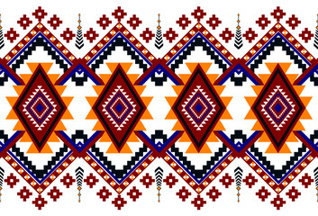 abstract Traditional geometric ethnic fabric pattern ornate elements with ethnic patterns design for textiles, rugs, clothing, sarong, scarf, batik, wrap, embroidery, print, curtain, carpe