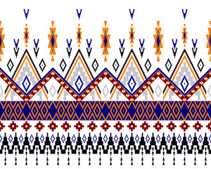 abstract Traditional geometric ethnic fabric pattern ornate elements with ethnic patterns design for textiles, rugs, clothing, sarong, scarf, batik, wrap, embroidery, print, curtain, carpe
