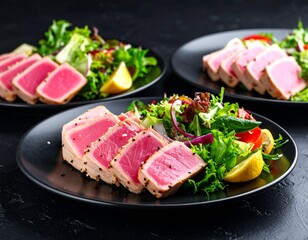 Carnes con ensalada fresca