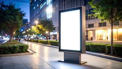 Blank Billboard Mockup In A City 