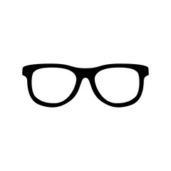 Fototapeta premium Silhouette of sunglasses in modern fashion