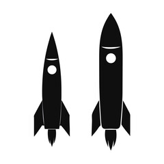 Rocket icon, rocket sign space rocket vector illustration vector