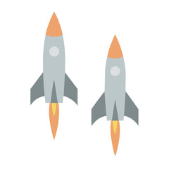 Rocket icon, rocket sign space rocket vector illustration vector